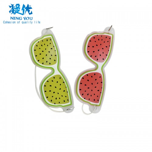 Hot Selling Fruit Design Cooling Gel Eye Mask Hot Compress to Improve Dark Circle