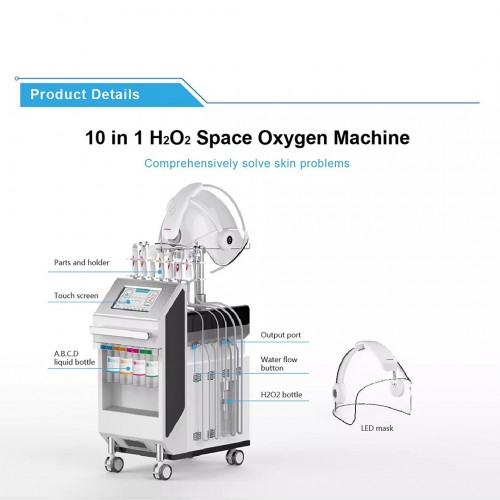 2023 Ultrasonic Hydra facial machine 9 in 1 skin care machine RF skin care moisturizing