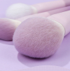 Custom Logo 10Pcs Purple Makeup Brush Set with PU Leather Envelope Bag Soft Synthetic Hair Cosmetic Brushes Wholesale OEM/ODM