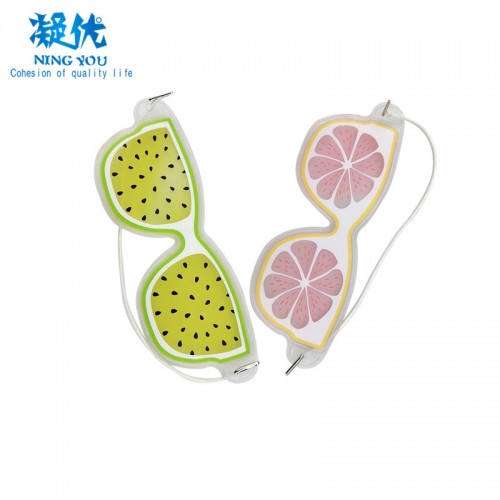 Hot Selling Fruit Design Cooling Gel Eye Mask Hot Compress to Improve Dark Circle