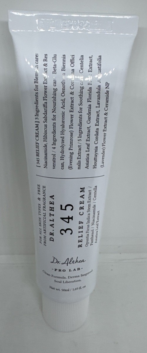 Dr.Althea 345 Relief Cream 50 ml / 1.69 fl oz Korean Skincare Acne / Sensitive