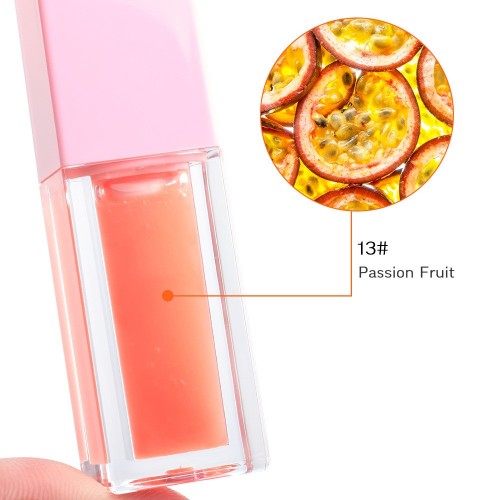 Private Label Lip Makeup Oil Shiny Lip Gloss Popular Fresh Lip Plumper