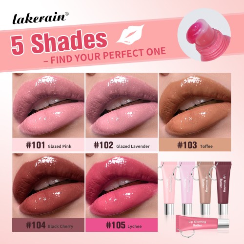 Lakerain High-quality Lip Care Moisturizing and Nourishing to Improve Dryness Lightweight and Portable Lip Gloss Butter Cream