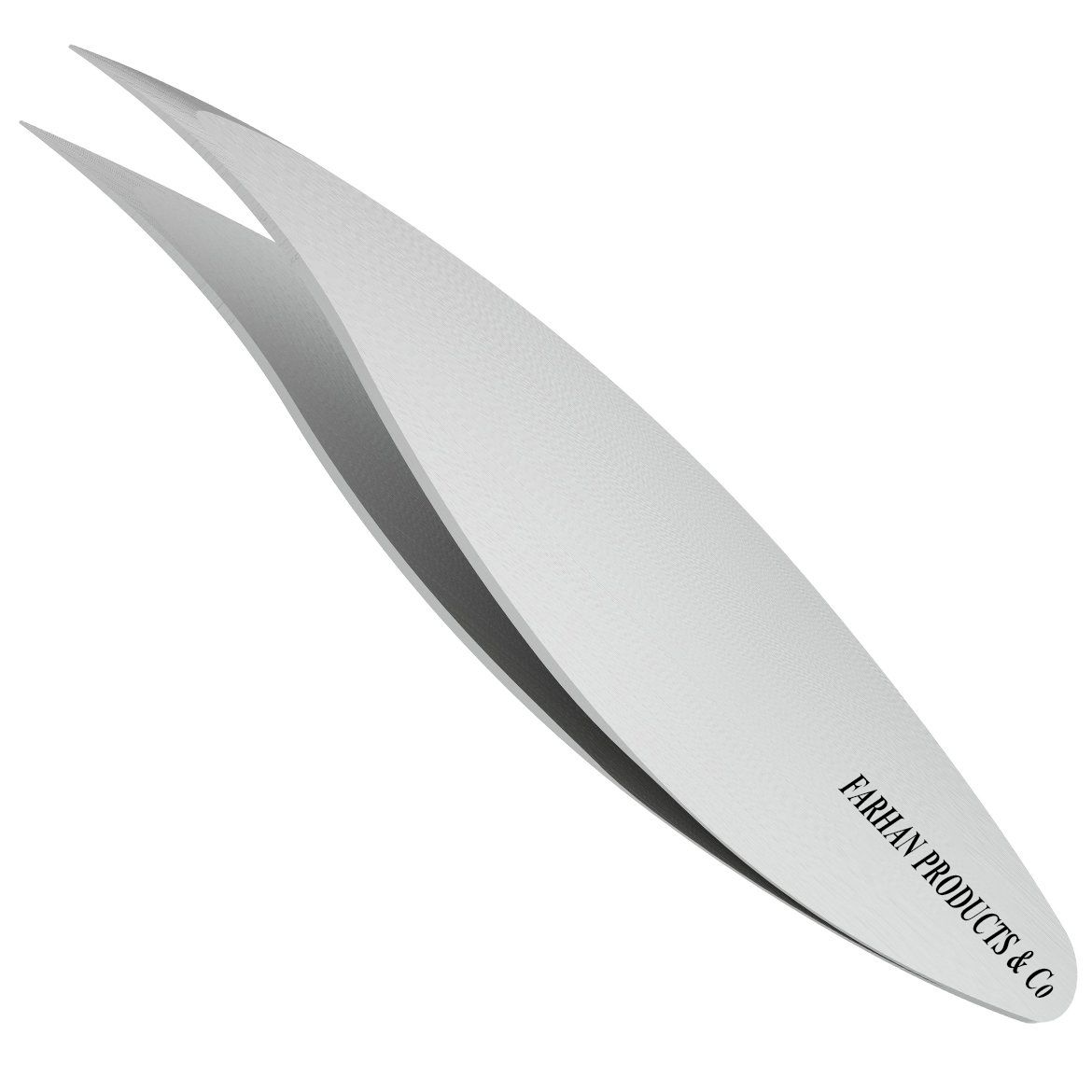 Combo Tip Tweezers Slanted & Pointed Extra Wide Grip for Fine Hair & Eyebrow Design Stainless Steel