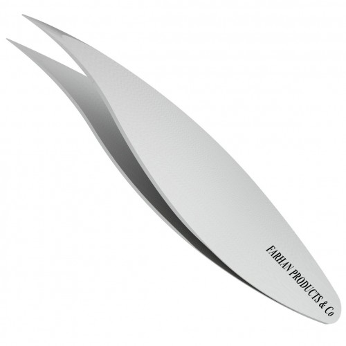 Combo Tip Tweezers Slanted & Pointed Extra Wide Grip for Fine Hair & Eyebrow Design Stainless Steel