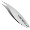 Combo Tip Tweezers Slanted & Pointed Extra Wide Grip for Fine Hair & Eyebrow Design Stainless Steel