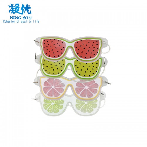 Hot Selling Fruit Design Cooling Gel Eye Mask Hot Compress to Improve Dark Circle