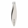 Combo Tip Tweezers Slanted & Pointed Extra Wide Grip for Fine Hair & Eyebrow Design Stainless Steel