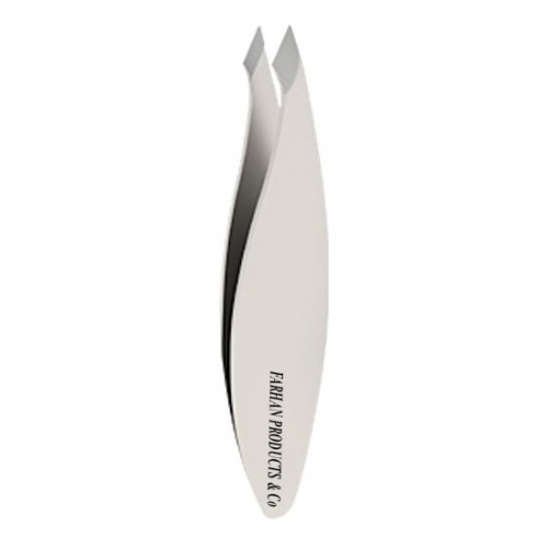 Combo Tip Tweezers Slanted & Pointed Extra Wide Grip for Fine Hair & Eyebrow Design Stainless Steel