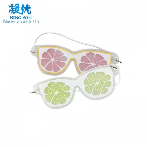 Hot Selling Fruit Design Cooling Gel Eye Mask Hot Compress to Improve Dark Circle