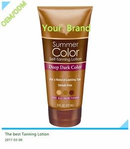 2017 Hot Sell! Amazon OEM Factory Manufacture high quality & Competitive price tanning lotion/self tanning lotion