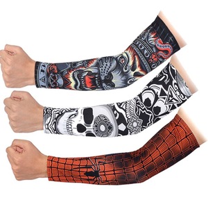 2019 Nylon Temporary Tattoo Sleeves Designs Body Art Arm Stockings Slip Accessories Tatoo Men Women for Sun Protection