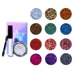 3 In 1 Set Eyeshadow Glitter Glue Brush Powder Loose Glitter Eyeshadow