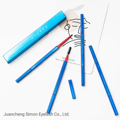 5 Colors Optional Brush Non-Marking Waterproof Double-Headed Eyebrow Pencil