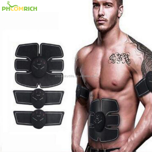 6 Pack EMS AB Abdominal Muscle Toner Rechargeable Ultimate Body Massager Abs Muscle Stimulator