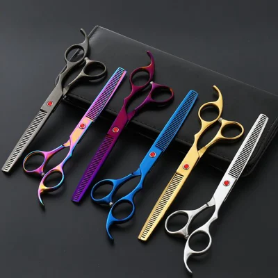 7inch Straight Handle Hair Cutting Scissors Barber Professional Hairdressing Scissor
