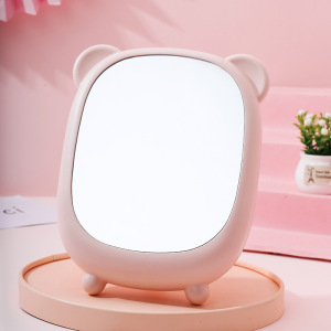 BEAUFLY Desktop rotatable makeup mirror with bracket high definition desktop cats ear Princess mirror student beauty mirror