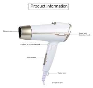 Best Selling Professional Beauty Hair Drying Machine Salon Hair Equipment Black Low Radiation High Speed Hair Dryer