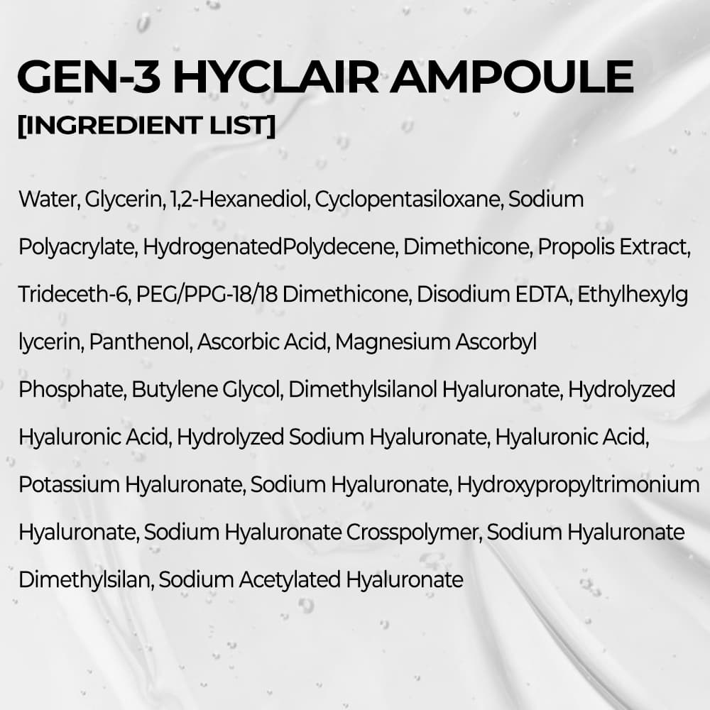 CELL29 GEN3 HYCLAIR AMPOULE