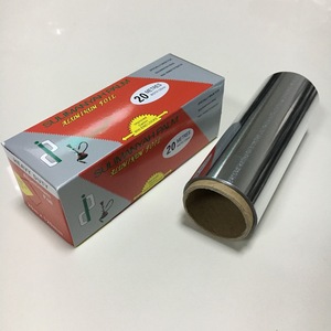 Color coating Food grade 12cm width durable 20mic 17mic 30mic thickness hairdressing Shisha aluminum foil