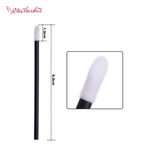 container packing white flocked pad disposable lip brush applicator
