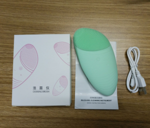 Cunite OEM Custom Face Cleansing Brush Electric Sonic Facial Cleansing Brush Powered Face Scrubber Brush