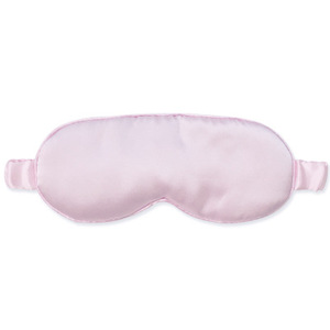Custom Pink Silver Navy Double Side Elastic Band Shading Silk Eye Mask