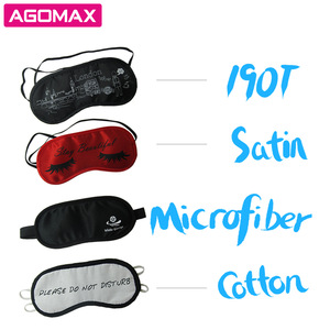 Custom printed eye blinder travel airline microfiber sleeping eyeshade blindfold sleep eye masks