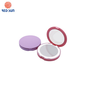 Customized 5X Magnifying Led Pocket Portable Lighted Makeup Mirror