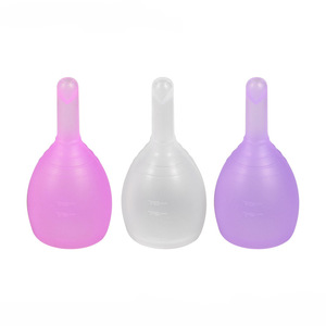 Durable Hygiene Customized size colored Breathable silicone lady menstrual cup