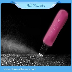 face home use mini ultrasonic skin scrubber device/ scrubber facial clean /absorb /repair skin care machine