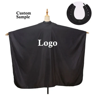 High Quality Wholesale Haircut Cloth Salon Waterproof Barber Black Cape