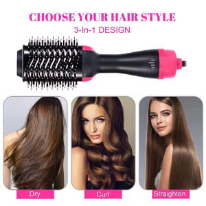 Hot Air Brush Electric Comb One Step Hair Dryer Fast Hair Straightener