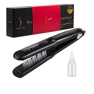 Hot selling adjustable temperature steam style hair straightener