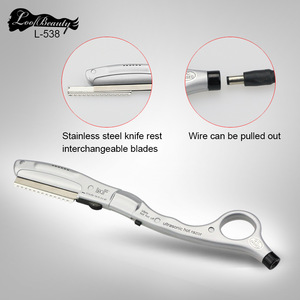 L-538 professional hair scissors ultrasonic hot razor electric shaver