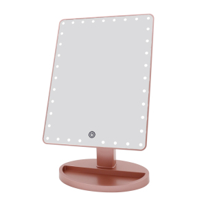 LED Travel Mirror Makeup Lighted Vanity Desktop Makeup mirror With LED lighting