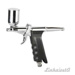 LinhaivetA nail makeup trigger airbrush kit mini air brush tattoo machine set