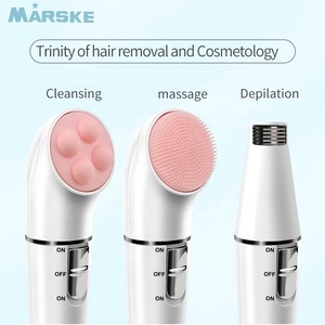 Marske 6222 Electric Hair Removal Rechargeable Cleansing Instrument 3 IN 1 Multi-Funcation Beauty Equipment