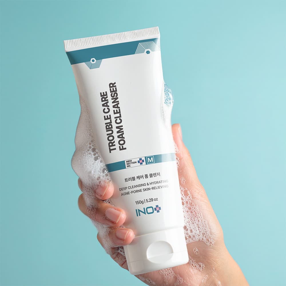 Mildly acidic acne foam cleanser