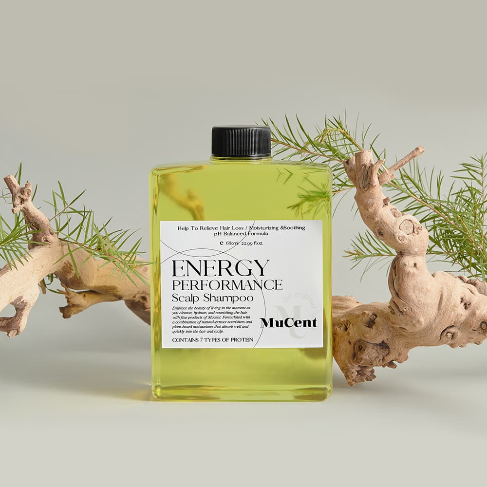 MUCENT  ENERGY PERFORMANCE  SCALP SHAMPOO, HAIR TREATMENT