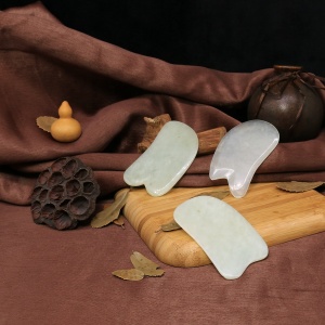 Natural Hot Stones Massage Tools, Bian Stone Guasha Body Massager