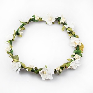 New style wedding flower garland hair band girls artificial flower crown, flower headband