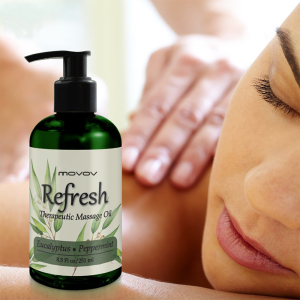 OEM/ODM Refresh Massage Oil with Eucalyptus & Peppermint Essential Oils Breast firming essential eucalyptus bulk spa oil massage