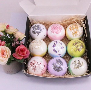 Organic fizzy bath spa gift set bath bombs fizzy