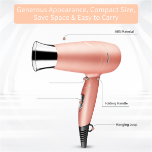 Pink hair dryer for custom package private logo home use safe professional dryer high end quality PTC heating hair dryer