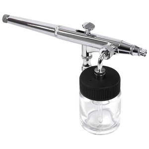 Portable 0.2mm / 0.3mm / 0.5mm Dual Action Airbrush Air Compressor Kit Craft Cake Paint Art Spray Gun Set