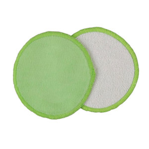 Reusable 12CM Bamboo Makeup Remover Pads With Mesh Laundry Bag Packed