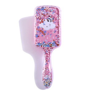 TSZ-8D021 Cartoon Rainbow Hair Brush Air Cushion Comb Transparent Massage Plastic Pony Comb