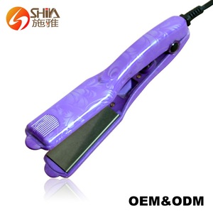 Water transfer printing mini flat iron hair straightener titanium plate with good quality SY-830