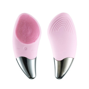 Wireless charging silicone face cleanser facial cleansing brush electric facial massager